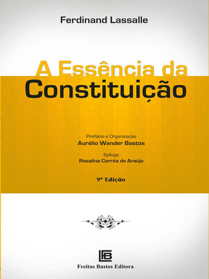 cover image of A Essência da Constituição